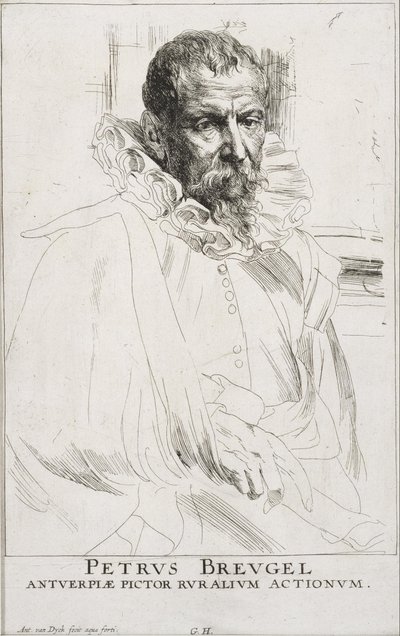 Pieter Brueghel by Anthony van Dyck